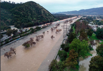 Flood damage in Riverside California home requiring professional cleanup